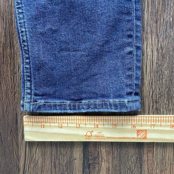 All Saints Rex Jeans Stretch Slim Fit Dark Blue Denim Button Fly Men’s 32 x 32 - Picture 9 of 10